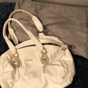 Liu jo large white over the shoulder bag